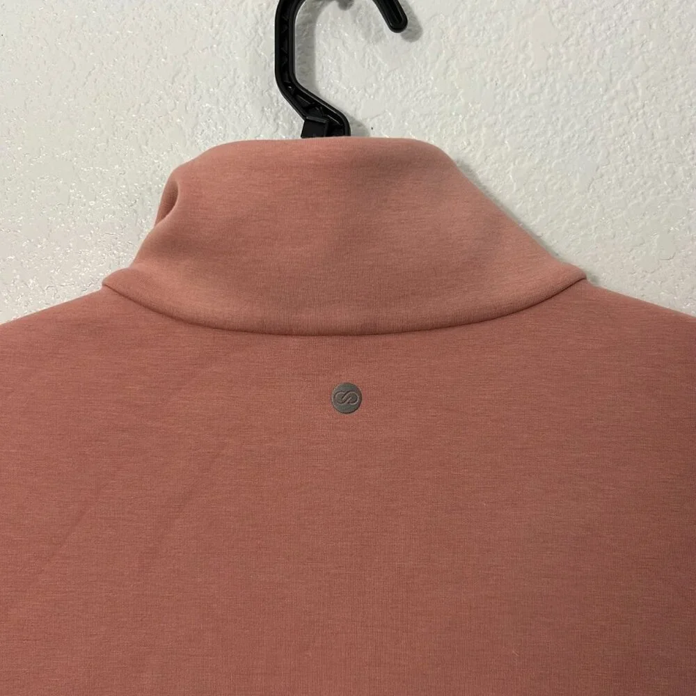 Calia Soft Scuba Golf 1/4 Zip Crop Pullover Top Sweatshirt - Picture 9 of 11